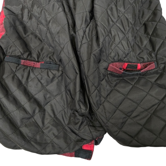 Duluth Trading Co. Red and Black Plaid Buffalo Check Button-Up Shacket - Picture 9 of 13
